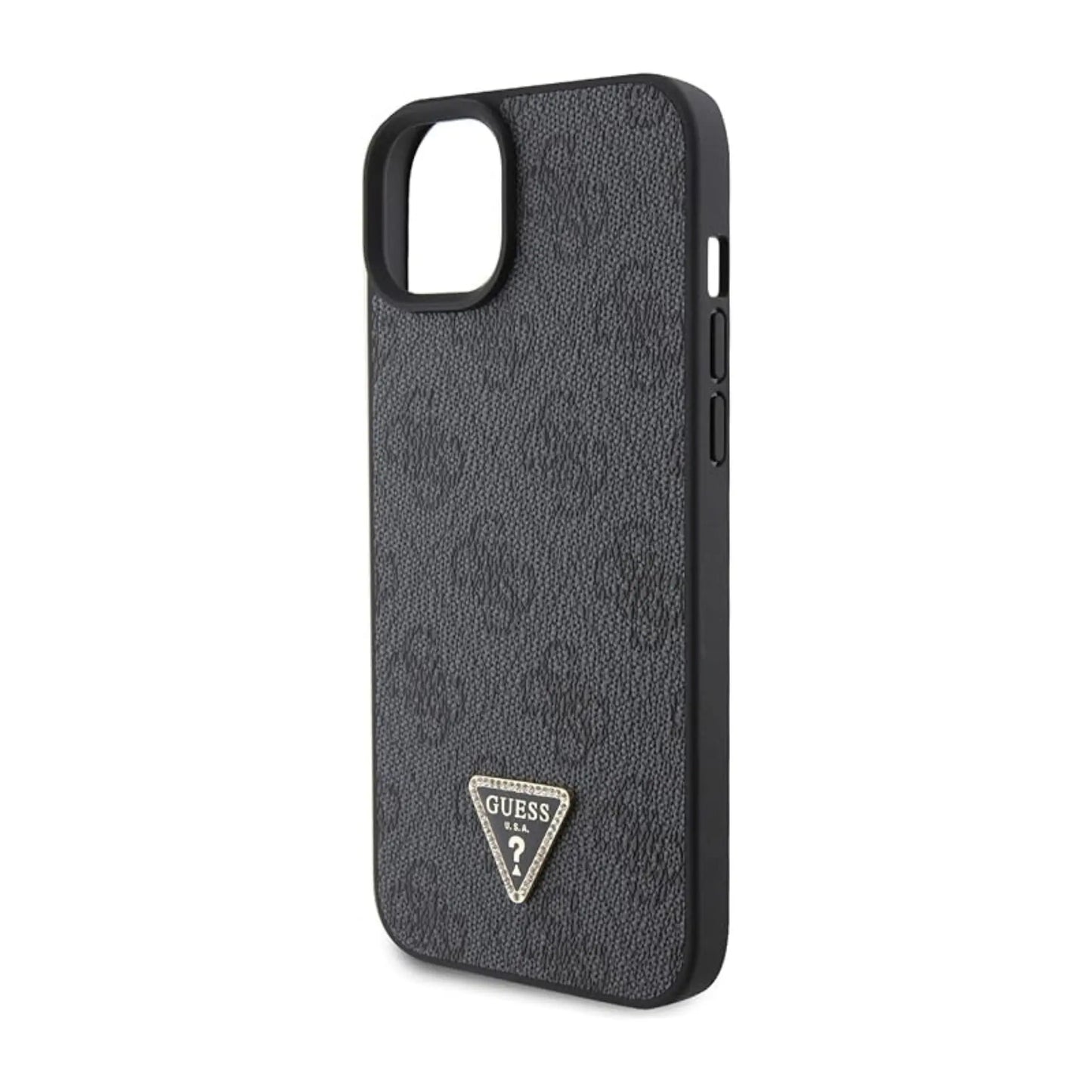 Guess iPhone 15 Plus Hülle, Schwarz – Crossbody 4G Metal Logo