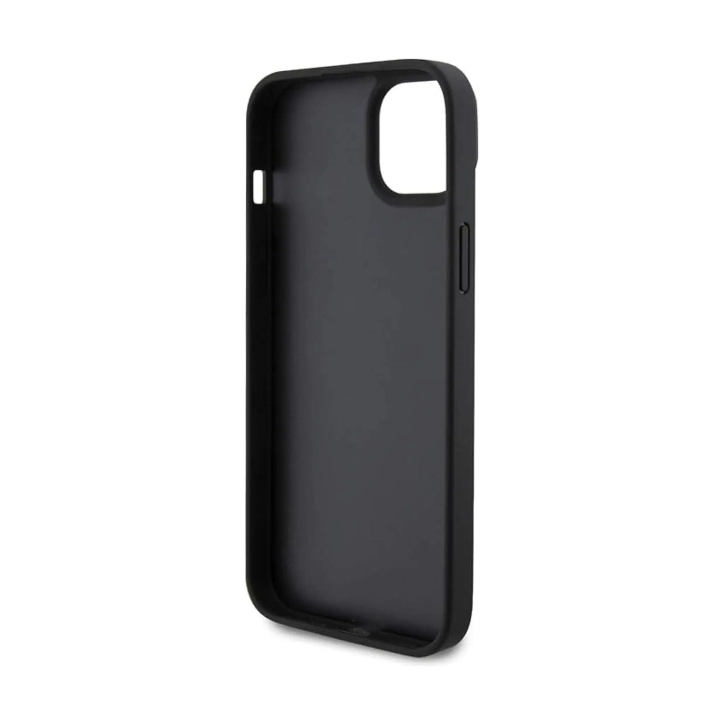 Guess iPhone 15 Plus Hülle, Schwarz – Crossbody 4G Metal Logo