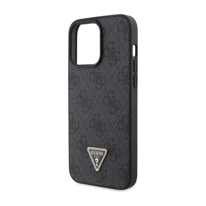 Guess GUHCP15XP4TDSCPK Crossbody 4G Metal Logo Case, Schwarz – iPhone 15 Pro Max