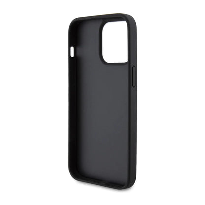 Guess GUHCP15XP4TDSCPK Crossbody 4G Metal Logo Case, Schwarz – iPhone 15 Pro Max
