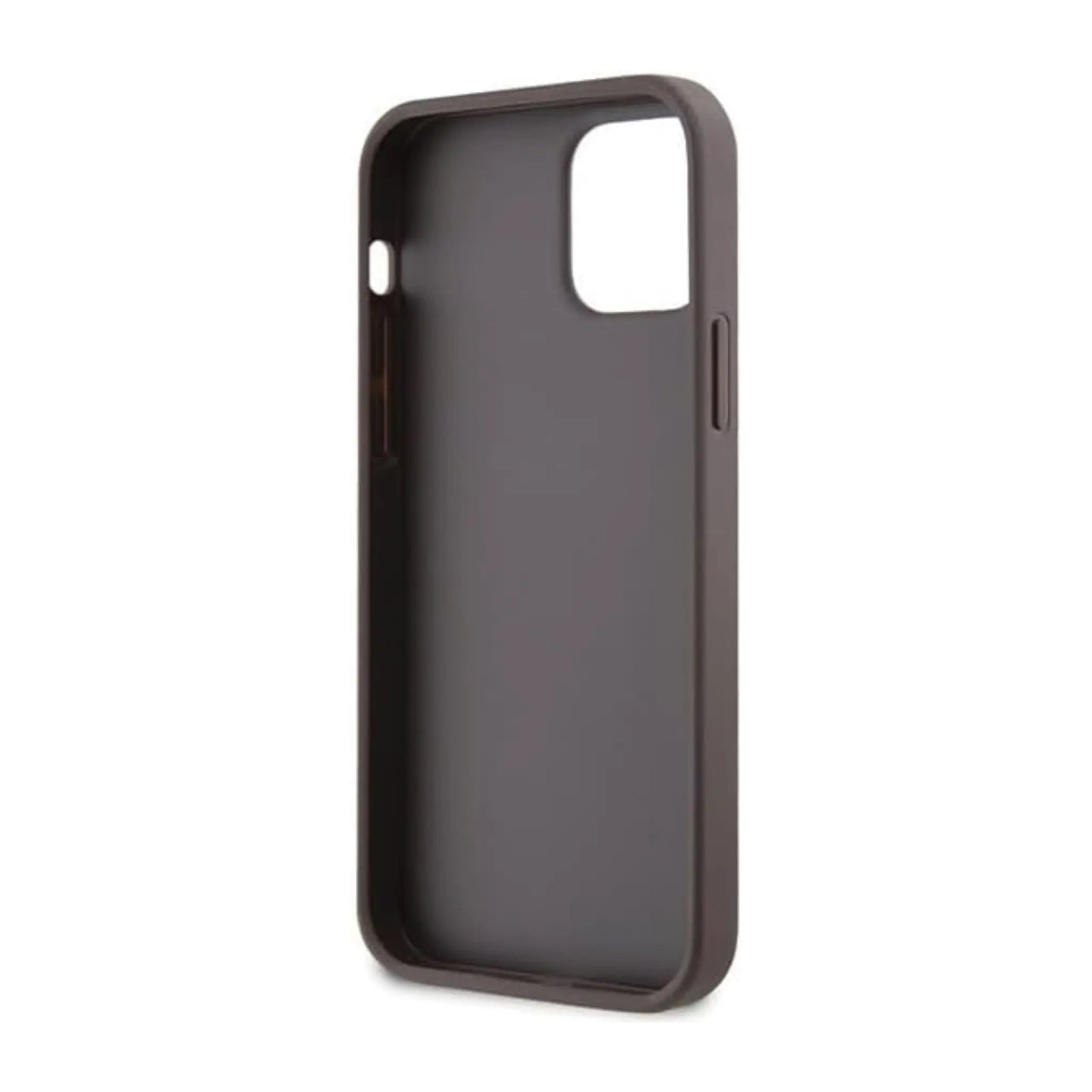 Guess GUHCP12MP4TDSCPW Crossbody 4G Metal Logo Case, Braun – iPhone 12 / 12 Pro