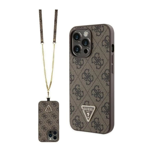 Guess Crossbody 4G Metal Logo Case, Braun – iPhone 13 Pro