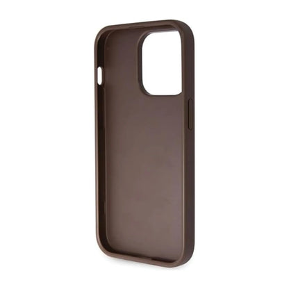 Guess Crossbody 4G Metal Logo, Braun - iPhone 14 Pro