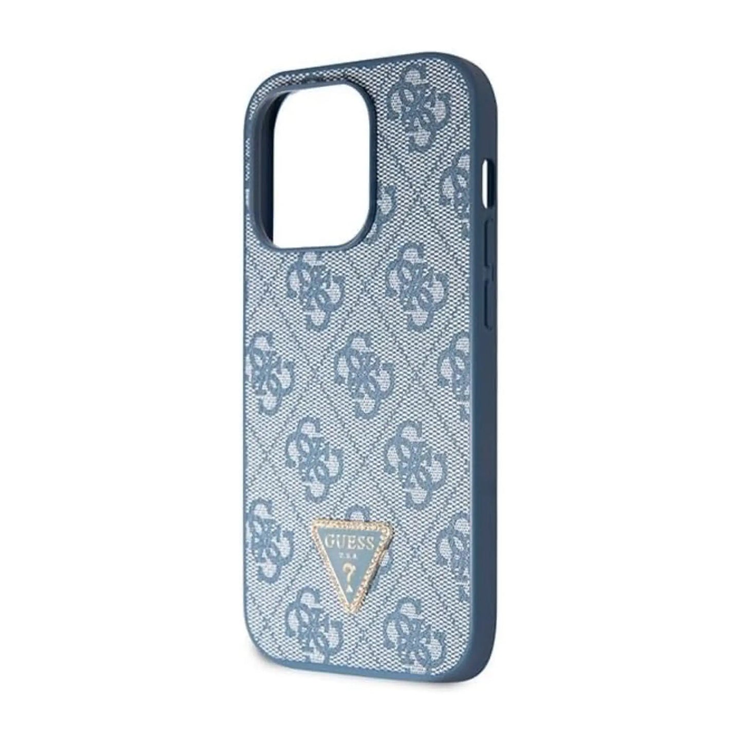 Guess Hülle Crossbody 4G Metal Logo Blau - iPhone 14 Pro Max