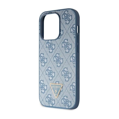 Guess Hülle Crossbody 4G Metal Logo Blau - iPhone 14 Pro Max