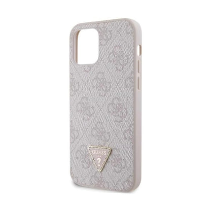 Guess Hülle Crossbody 4G Metal Logo Pink - iPhone 12 / 12 Pro
