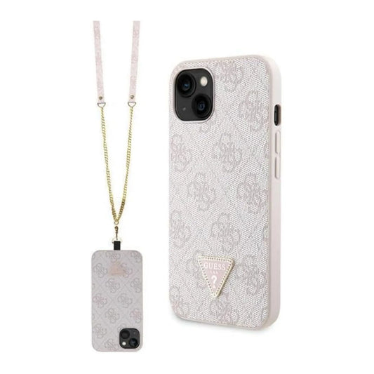 Guess Crossbody 4G Metal Logo, Rosa - iPhone 13