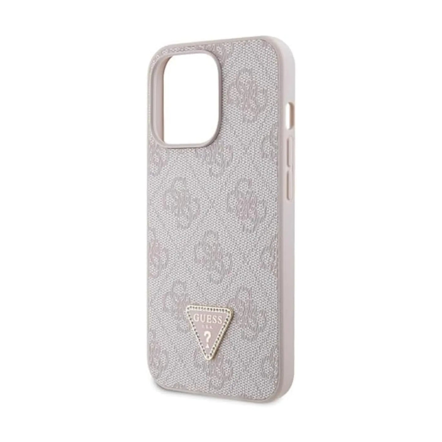 Guess iPhone 13 Pro Max Hülle, Pink – Crossbody 4G Metal Logo