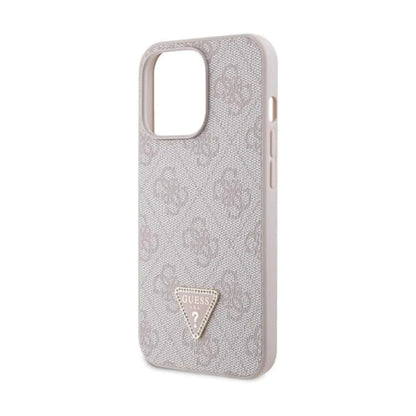 Guess iPhone 13 Pro Max Hülle, Pink – Crossbody 4G Metal Logo