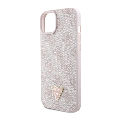 Guess GUHCP15MP4TDSCPP Hülle Crossbody 4G Metal Logo Pink - iPhone 15 Plus