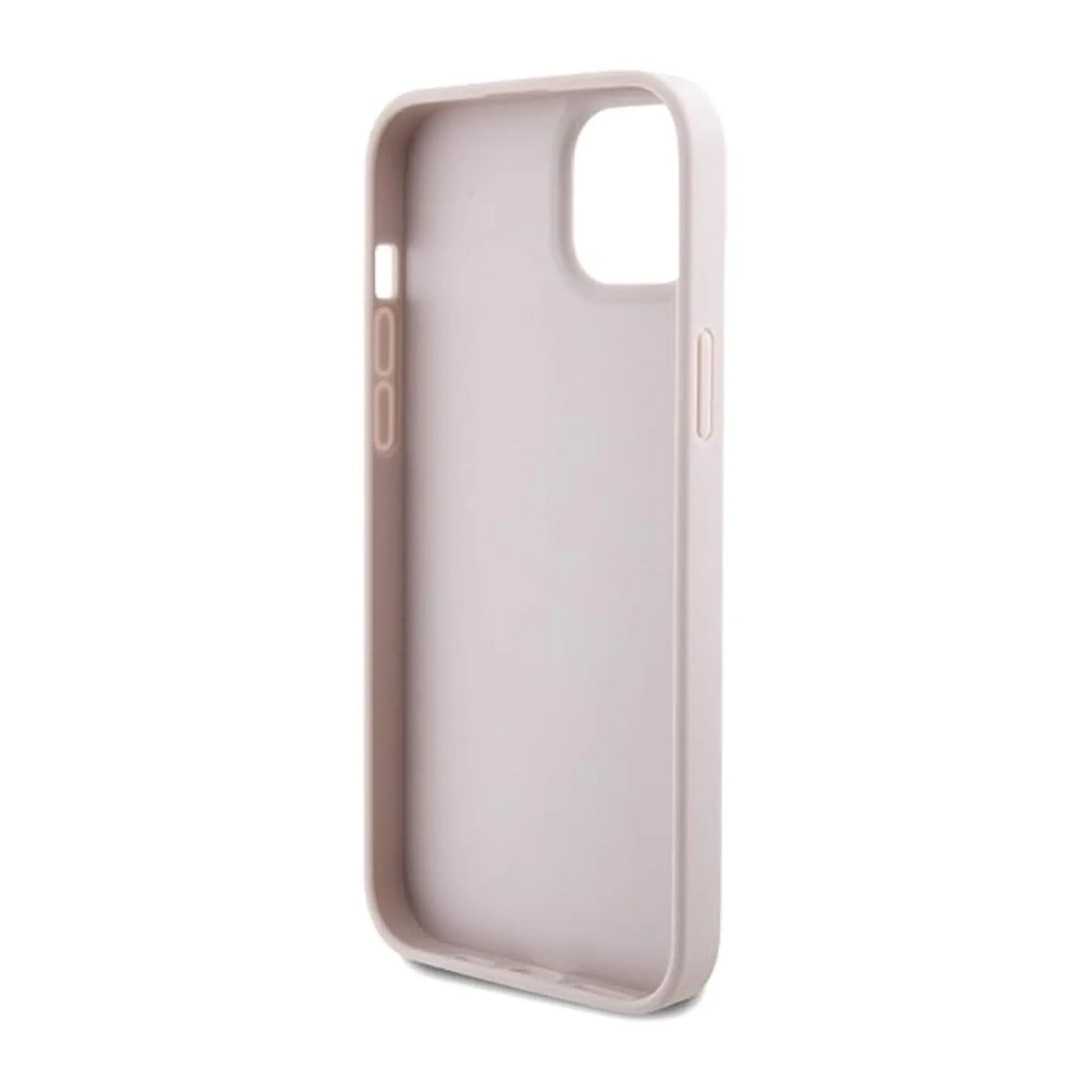 Guess GUHCP15MP4TDSCPP Hülle Crossbody 4G Metal Logo Pink - iPhone 15 Plus