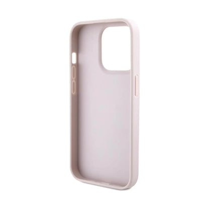 Guess Hülle Crossbody 4G Metal Logo Pink - iPhone 15 Pro