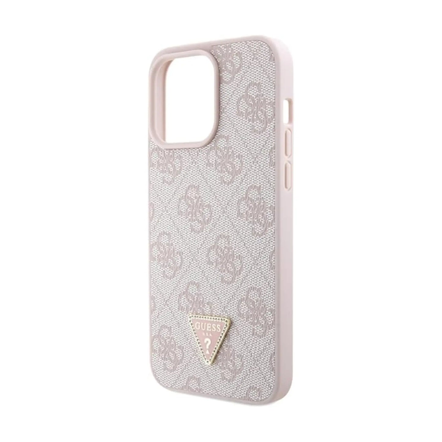 Guess GUHCP15XP4TDSCPP Hülle Crossbody 4G Metal Logo Pink - iPhone 15 Pro Max