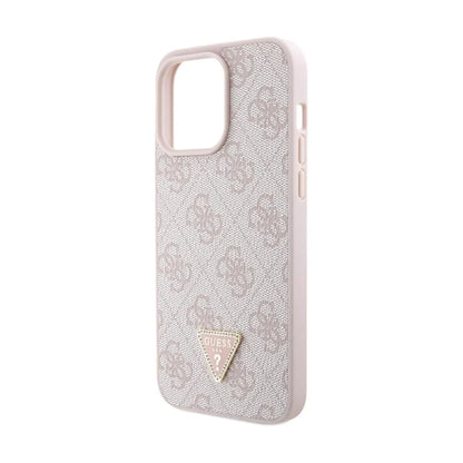 Guess GUHCP15XP4TDSCPP Hülle Crossbody 4G Metal Logo Pink - iPhone 15 Pro Max
