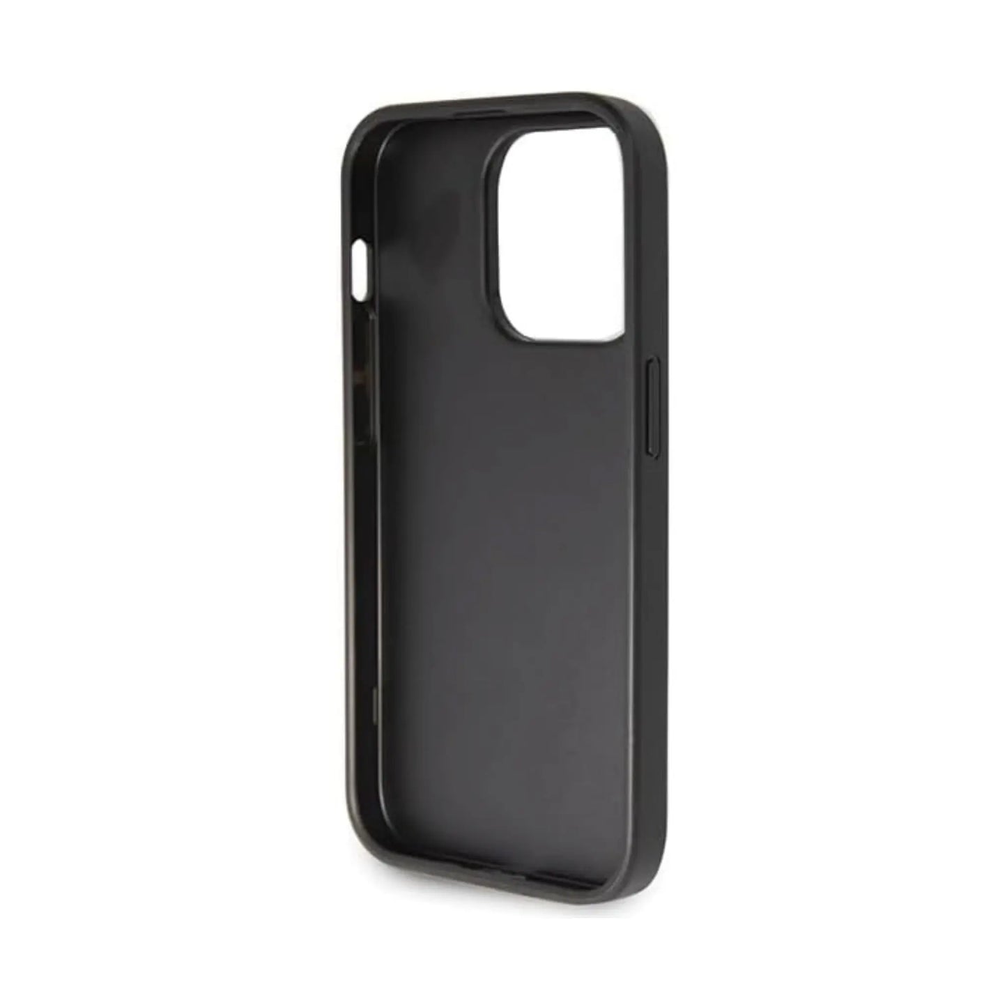 Guess GUHCP14LHG4SGK Glitter Script Big 4G, Schwarz - iPhone 14 Pro