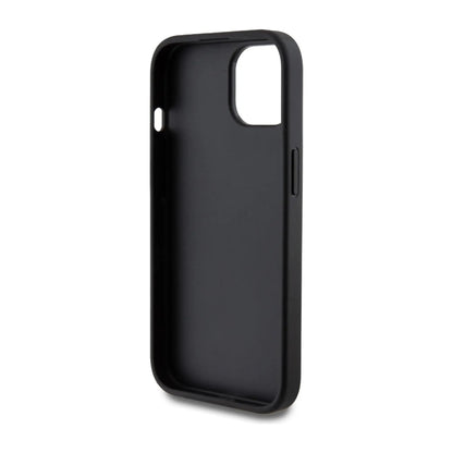 Guess Hülle Glitter Script Big 4G Schwarz – iPhone 15