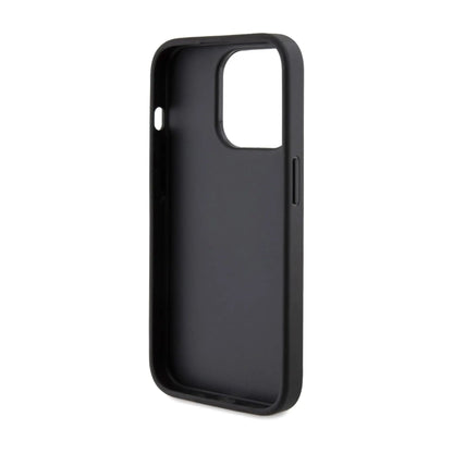 Guess Glitter Script 4G Case, Schwarz - iPhone 15 Pro Max