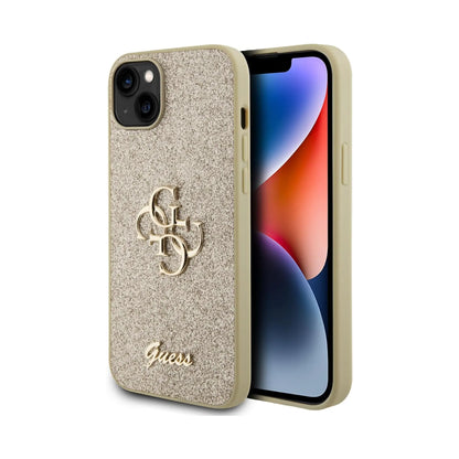 Guess Big 4G Hülle Gold – iPhone 15 Plus & 14 Plus
