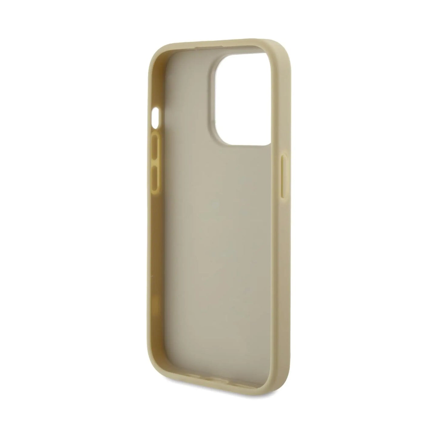Guess Glitter Script Big 4G Hülle Gold – iPhone 15 Pro