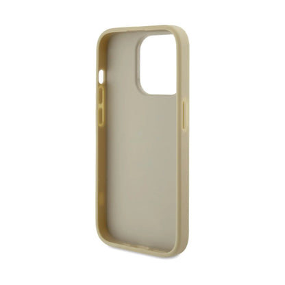 Guess Glitter Script Big 4G Hülle Gold – iPhone 15 Pro