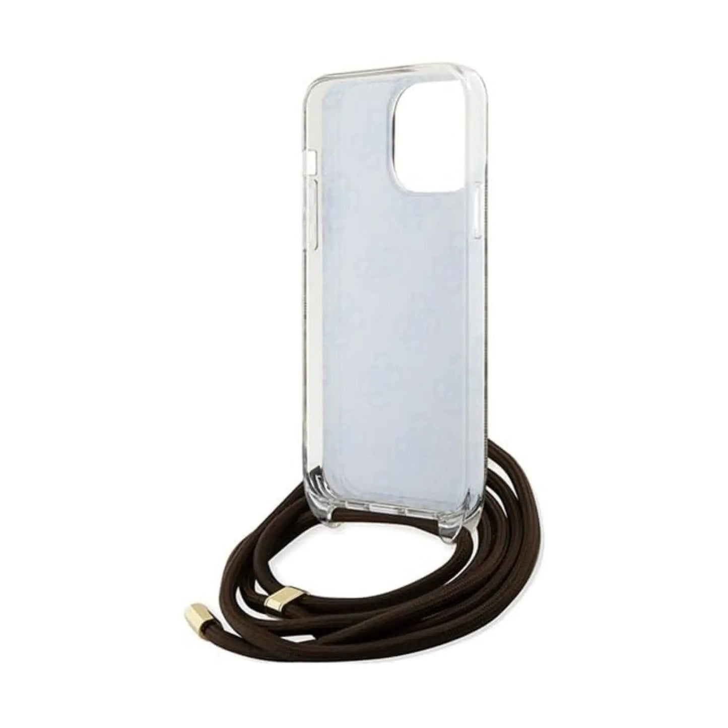 Guess Crossbody Cord 4G Print Case Braun – iPhone 15 Pro