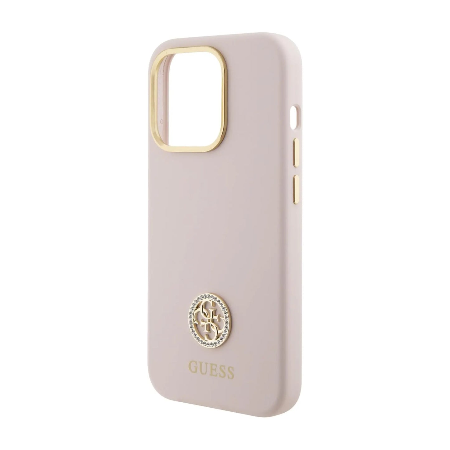 Guess Logo Strass 4G, Rosa - iPhone 15 Pro Max
