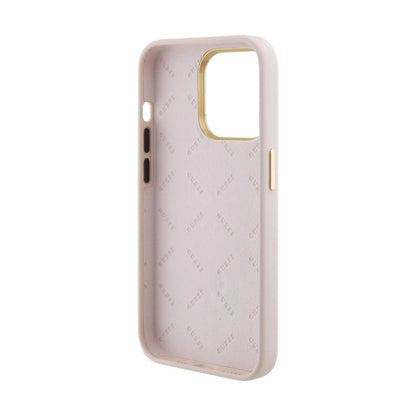 Guess Logo Strass 4G, Rosa - iPhone 15 Pro Max