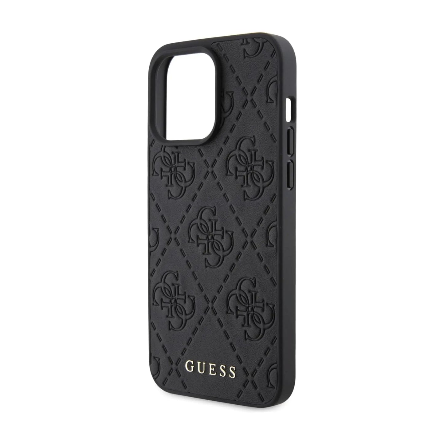 Guess iPhone 15 Pro Max Back cover case - Quilted 4G classic - Black