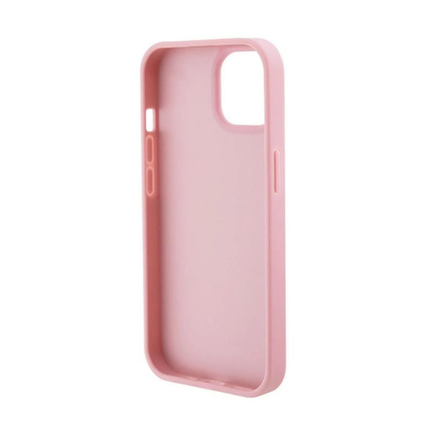 Guess Hülle Leather 4G Stamped Pink – iPhone 15