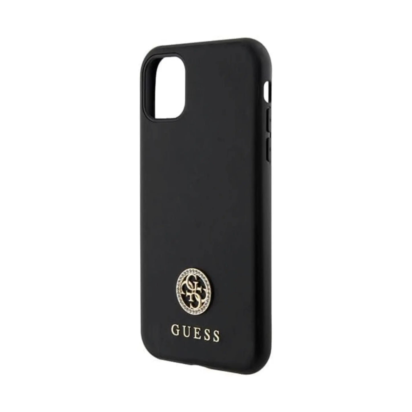 Guess GUHCN61PS4DGPK Hardcase Strass Metall Logo, Schwarz - iPhone 11 / XR