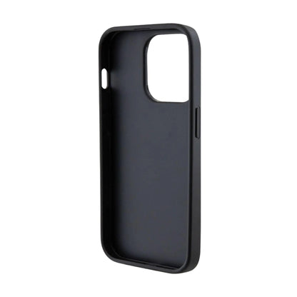 Guess Hülle GUHCP14XPS4DGPK Strass Metal Logo Schwarz – iPhone 14 Pro Max