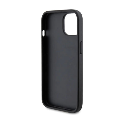 Guess 4G Strass Metall Logo, Schwarz - iPhone 15