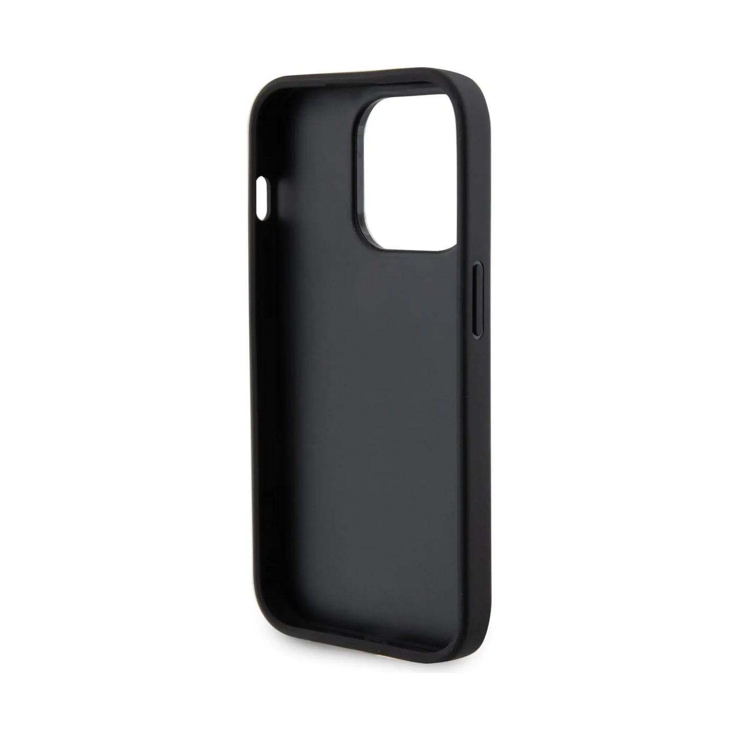 Guess Perforated 4G Glitter, Schwarz - iPhone 15 Pro