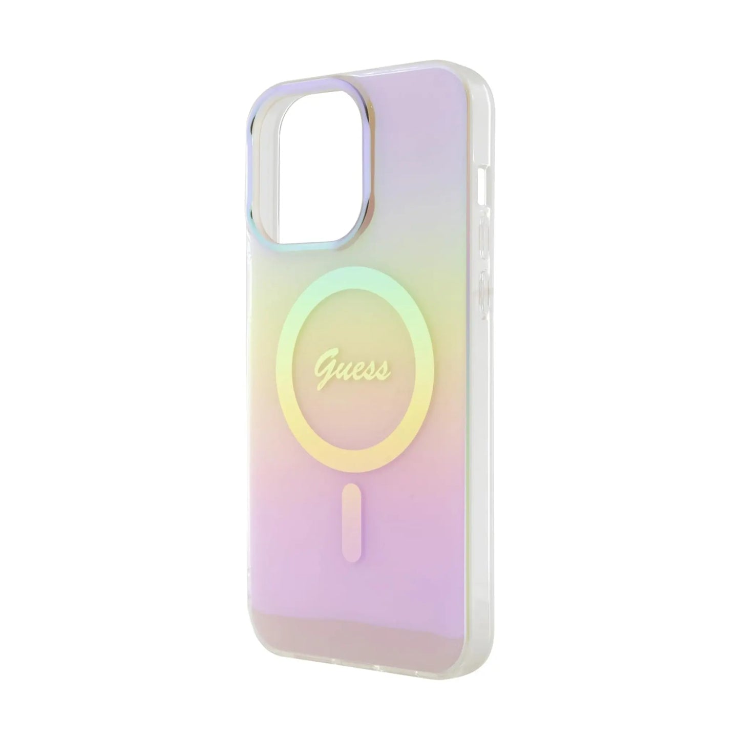 Guess Schutzhülle IML Iridescent Für Magsafe Rosa - iPhone 15 Pro