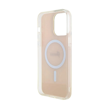 Guess Schutzhülle IML Iridescent Für Magsafe Rosa - iPhone 15 Pro