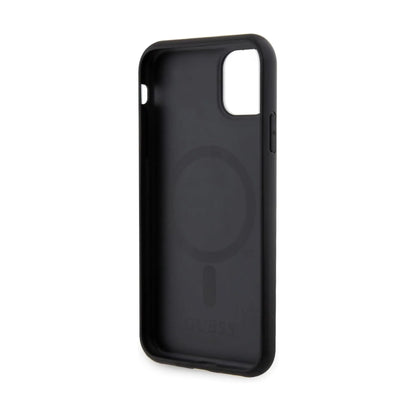 Guess Saffiano Für Magsafe Schwarz - iPhone 11