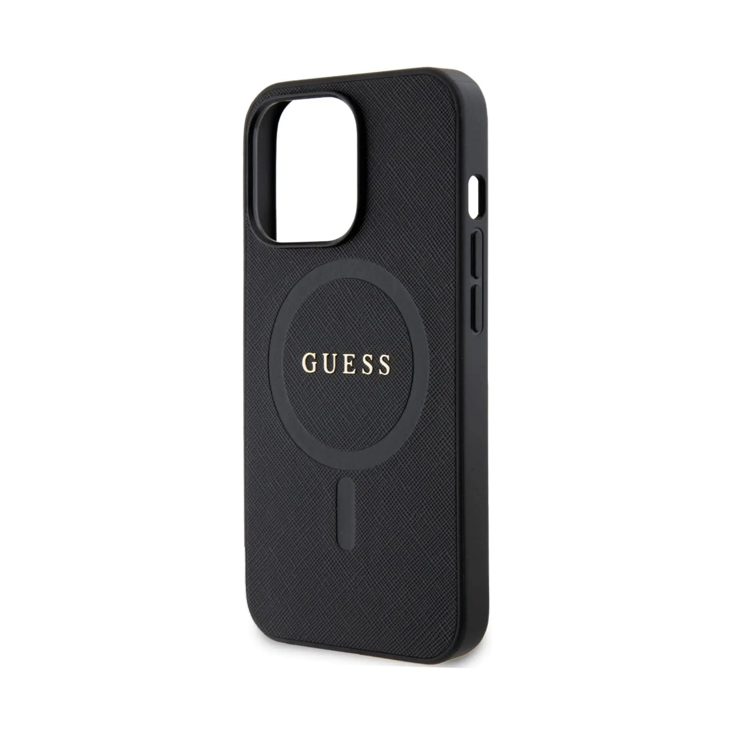 Guess Saffiano Für Magsafe Schwarz - iPhone 13 Pro