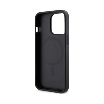 Guess Saffiano Für Magsafe Schwarz - iPhone 13 Pro