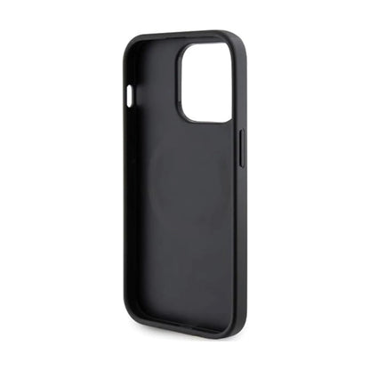 Guess iPhone 14 Pro Max Hülle, Schwarz – Saffiano MagSafe