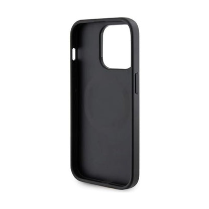 Guess Saffiano Für Magsafe Schwarz - iPhone 15 Pro