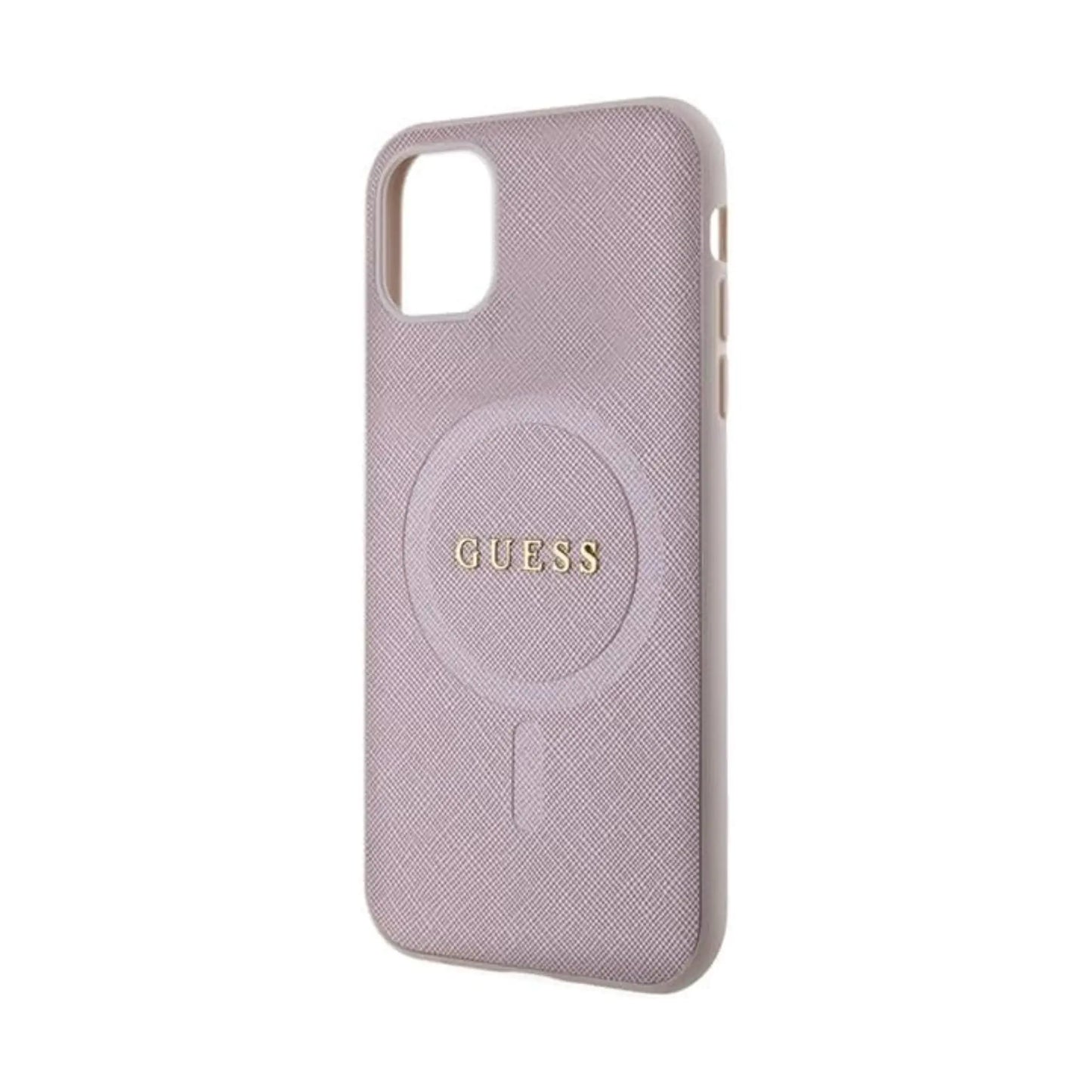 Guess GUHMN61PSAHMCP Saffiano Für Magsafe Rosa - iPhone 11 / XR