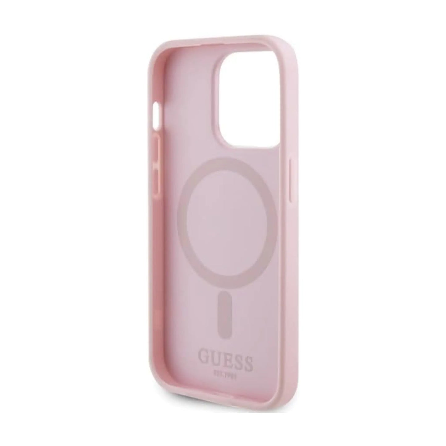 Guess GUHMP13LPSAHMCP Saffiano Für Magsafe Rosa - iPhone 13 Pro / 13