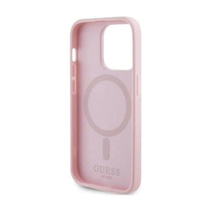 Guess GUHMP13LPSAHMCP Saffiano Für Magsafe Rosa - iPhone 13 Pro / 13