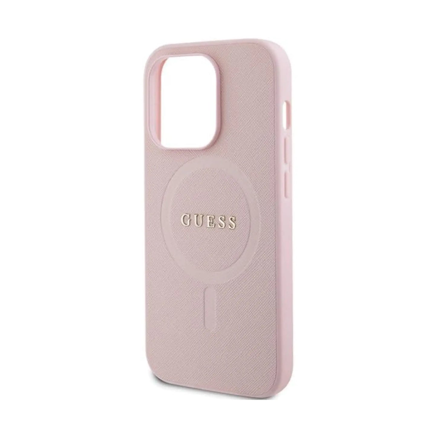 Guess GUHMP13XPSAHMCP Saffiano Für Magsafe Rosa - iPhone 13 Pro Max