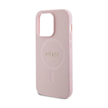 Guess Saffiano Für Magsafe Rosa - iPhone 14 Pro Max