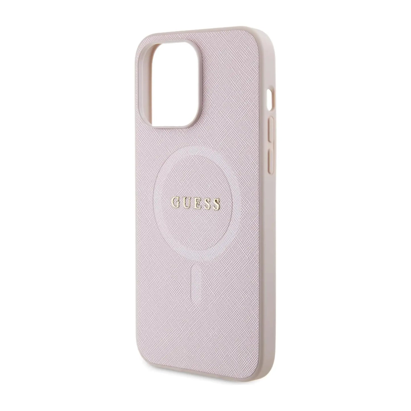 Guess Saffiano Hardcase, Pink - iPhone 15 Pro Max
