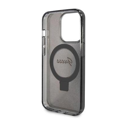 Guess Ring Stand Script Glitter Für Magsafe Schwarz - iPhone 15 Pro Max