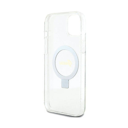 Guess Hülle MagSafe Script Logo Transparent - iPhone 15 Plus / 14 Plus