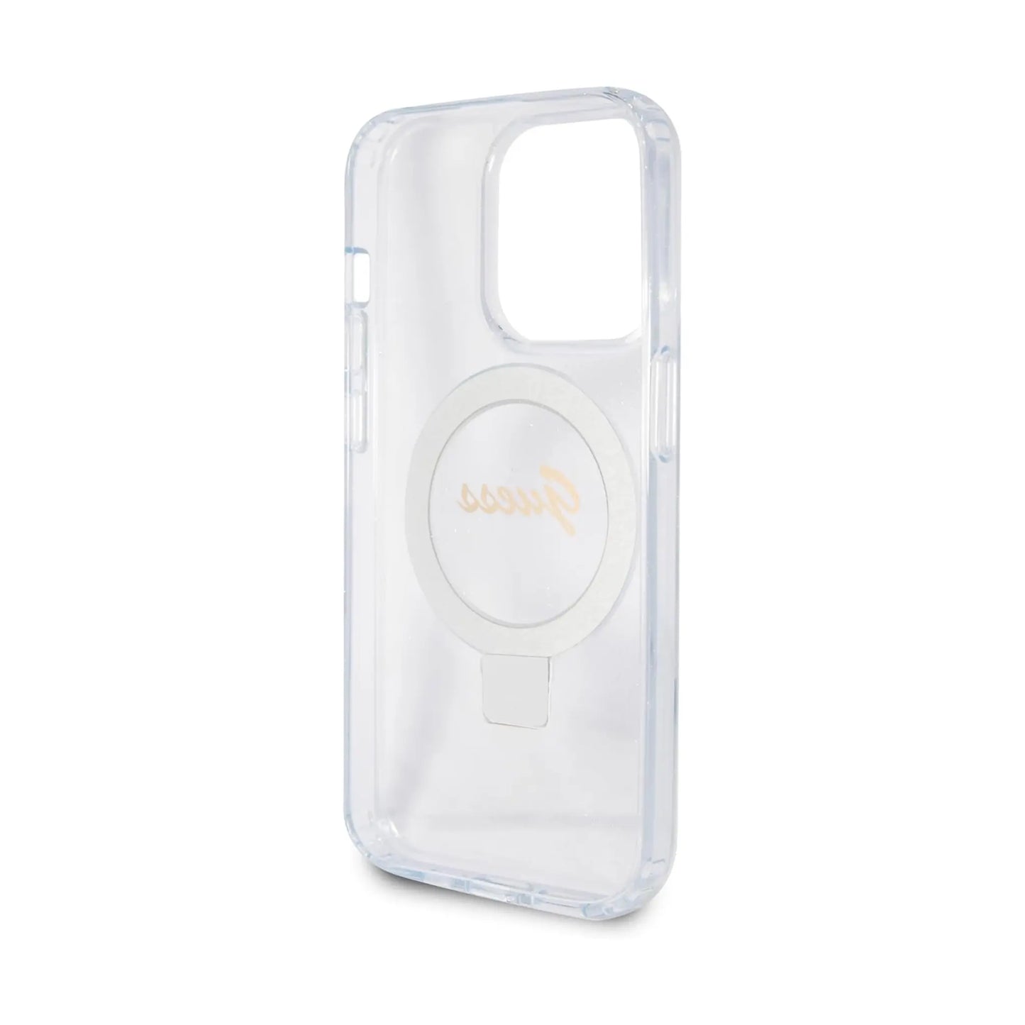 Guess Hülle Script Logo Für Magsafe Transparent - iPhone 15 Pro Max