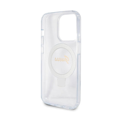 Guess Hülle Script Logo Für Magsafe Transparent - iPhone 15 Pro Max